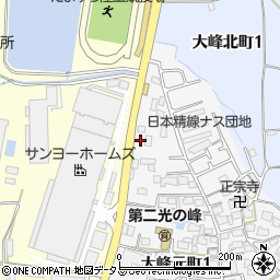 大阪府枚方市大峰元町1丁目40周辺の地図