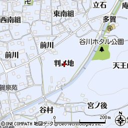 京都府綴喜郡井手町多賀判ノ地周辺の地図