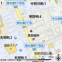 トヨタレンタリース愛知豊川店周辺の地図