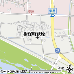 兵庫県たつの市揖保町萩原81周辺の地図