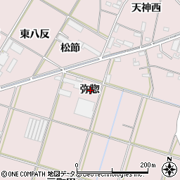 愛知県西尾市一色町池田弥惣周辺の地図