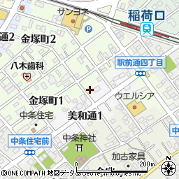 愛知県豊川市金塚町1丁目29周辺の地図
