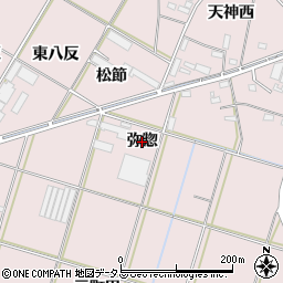愛知県西尾市一色町池田（弥惣）周辺の地図