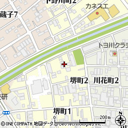 愛知県豊川市堺町2丁目38周辺の地図