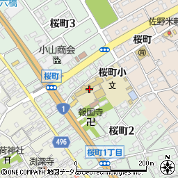愛知県豊川市桜町周辺の地図