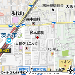 キングラム阪急茨木駅前店周辺の地図