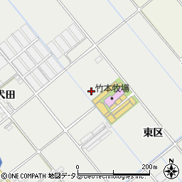 愛知県豊川市御津町上佐脇周辺の地図