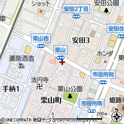 兵庫県姫路市栗山町148周辺の地図
