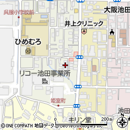 センチュリーコート池田姫室町周辺の地図