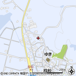 兵庫県加古川市志方町投松257周辺の地図