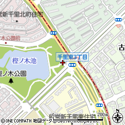 樫ノ木公園トイレ周辺の地図