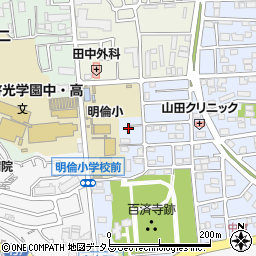 大阪府枚方市中宮西之町10-44周辺の地図