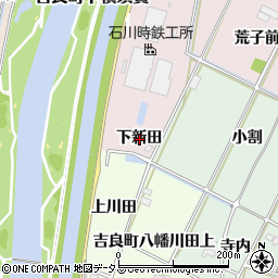 愛知県西尾市吉良町下横須賀下新田周辺の地図
