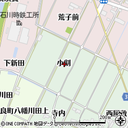 愛知県西尾市吉良町富田小割周辺の地図