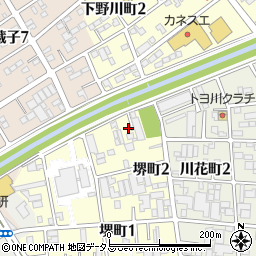 愛知県豊川市堺町2丁目36周辺の地図