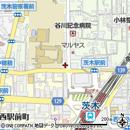 ＮＯＶＡ　大阪茨木駅前校周辺の地図