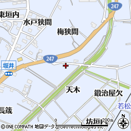 愛知県常滑市坂井天木62周辺の地図