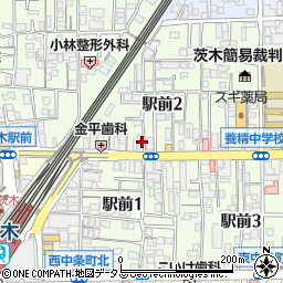大阪府茨木市駅前2丁目1 16の地図 住所一覧検索 地図マピオン