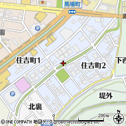 愛知県豊川市住吉町周辺の地図