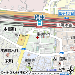 兵庫県相生市本郷町周辺の地図