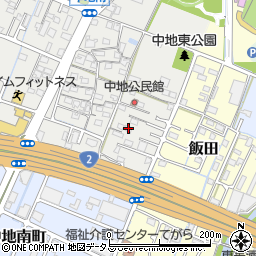 兵庫県姫路市中地39周辺の地図