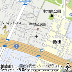 兵庫県姫路市中地39周辺の地図