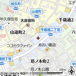 マクドナルド豊川千歳通店周辺の地図