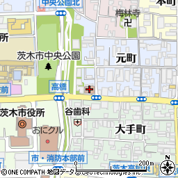 茨木市立　男女共生センターローズＷＡＭ周辺の地図
