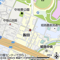 姫路中央こども園周辺の地図