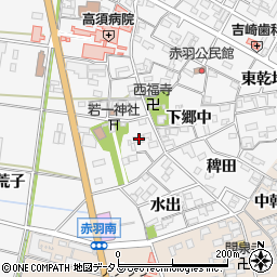 愛知県西尾市一色町赤羽下郷中103周辺の地図