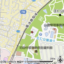 大阪府枚方市王仁公園3-17周辺の地図