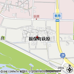 兵庫県たつの市揖保町萩原97周辺の地図