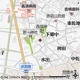 愛知県西尾市一色町赤羽下郷中99周辺の地図