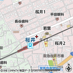 マストメゾン箕面桜井周辺の地図
