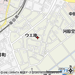 愛知県豊川市古宿町ウエ地周辺の地図