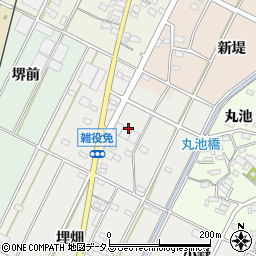 愛知県西尾市吉良町荻原七曲周辺の地図