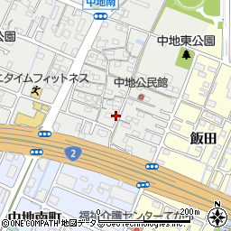 兵庫県姫路市中地201周辺の地図