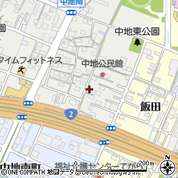 兵庫県姫路市中地37周辺の地図