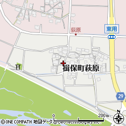 兵庫県たつの市揖保町萩原21周辺の地図