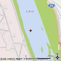 吉井川周辺の地図