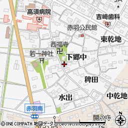 愛知県西尾市一色町赤羽下郷中39-1周辺の地図