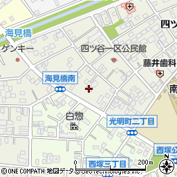ファミリーマート豊川四ツ谷町店周辺の地図