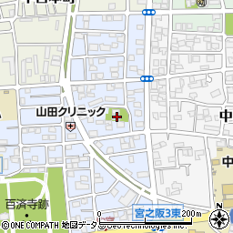 大阪府枚方市中宮西之町16-16周辺の地図