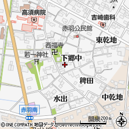 愛知県西尾市一色町赤羽下郷中37周辺の地図