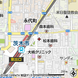 エスタシオン茨木周辺の地図