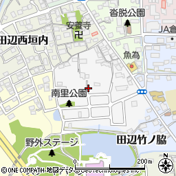 京都府京田辺市田辺南里周辺の地図