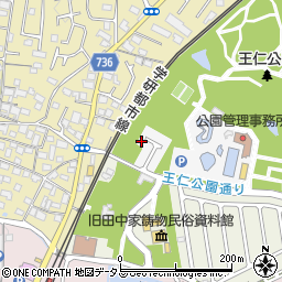 大阪府枚方市王仁公園3-13周辺の地図