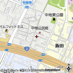 兵庫県姫路市中地36-3周辺の地図