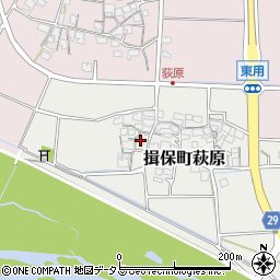 兵庫県たつの市揖保町萩原22周辺の地図