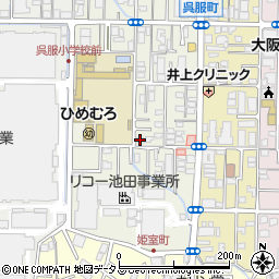 ヘルパーステーション姫室周辺の地図